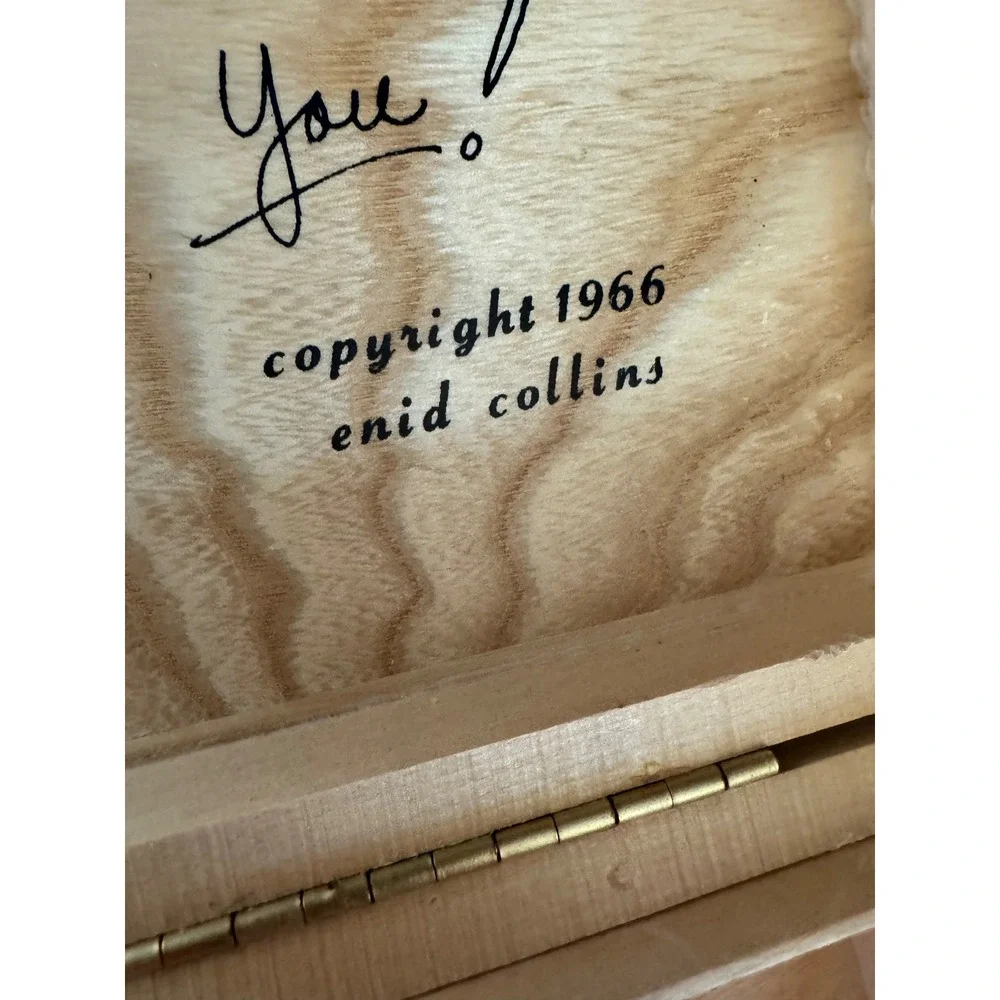 Vintage Enid Collins Carriage Trade‎ Wooden Box Purse Handbag Mid Century 1960s